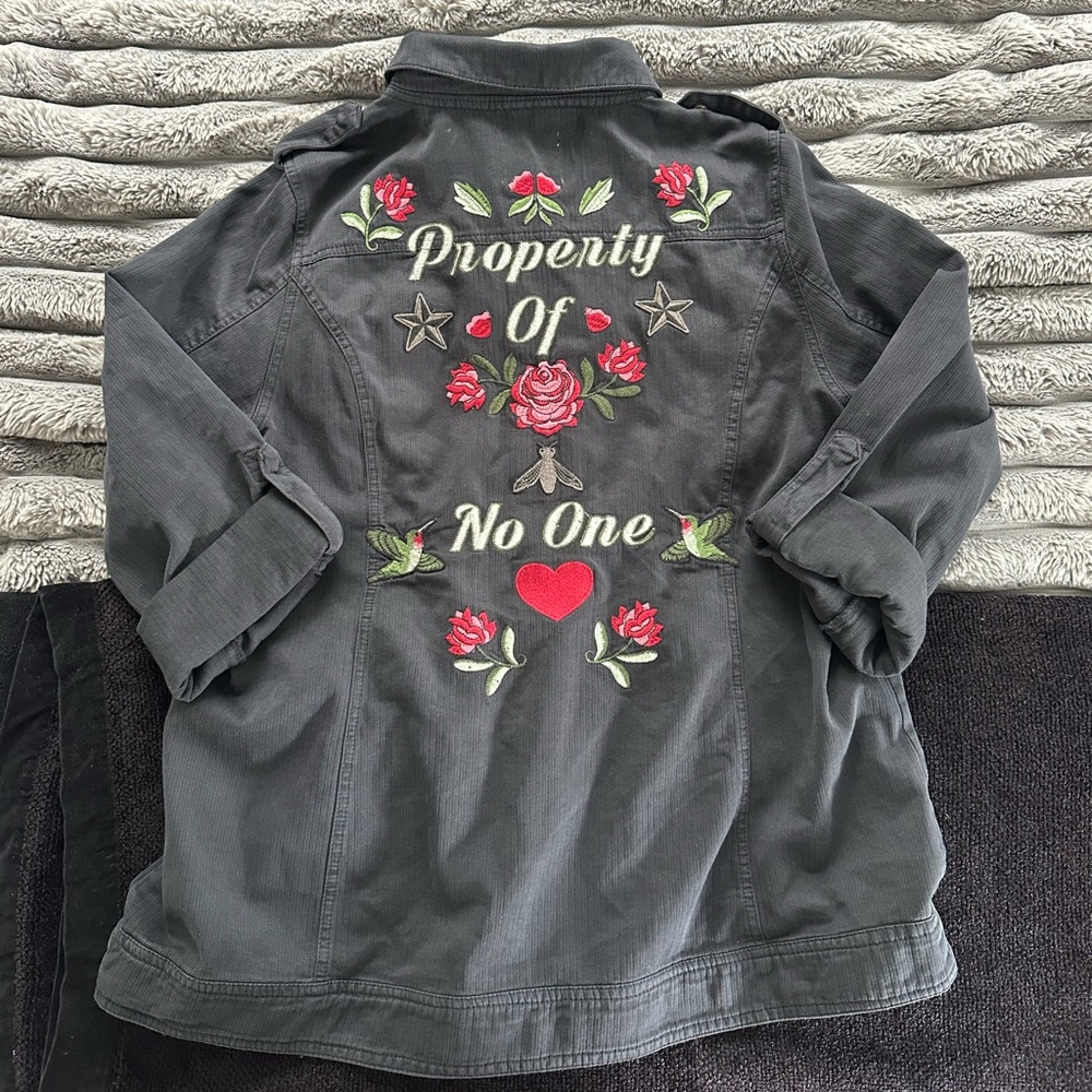 Torrid Charcoal Military Field Jacket